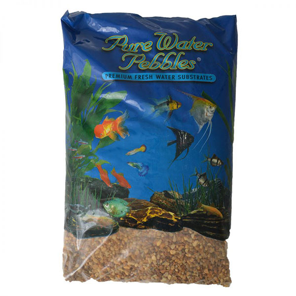 Pure Water Pebbles Aquarium Gravel - Nutty Pebbles - 25 lbs - 3.1-6.3 mm Grain