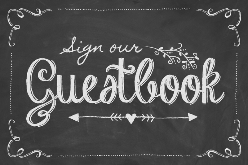 Chalkboard Guestbook