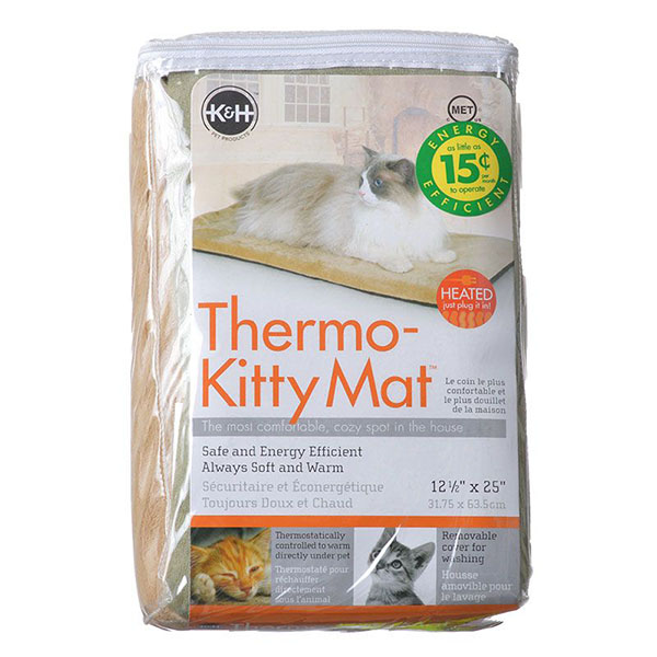 K&H Pet Products Thermo-Kitty Mat - Sage - 25 in. L x 12.5 in. W x .5 in. H