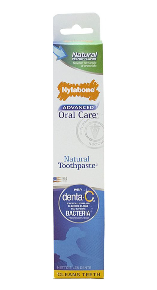 Nylabone Advanced Oral Care Natural Toothpaste - Peanut Flavor - 2.5 oz