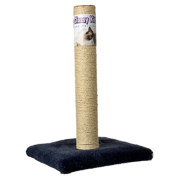 Classy Kitty Cat Sisal Scratching Post - 26 in. High - Assorted Colors