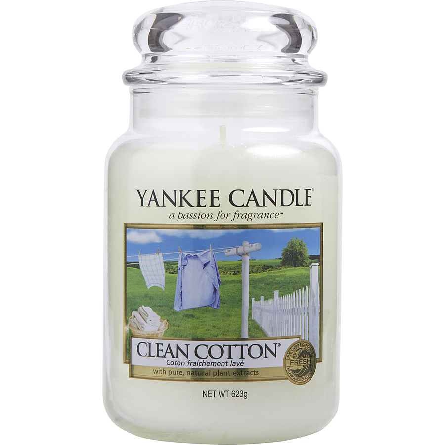 Yankee Candle - Clean Cotton Scented Large Jar 22 oz