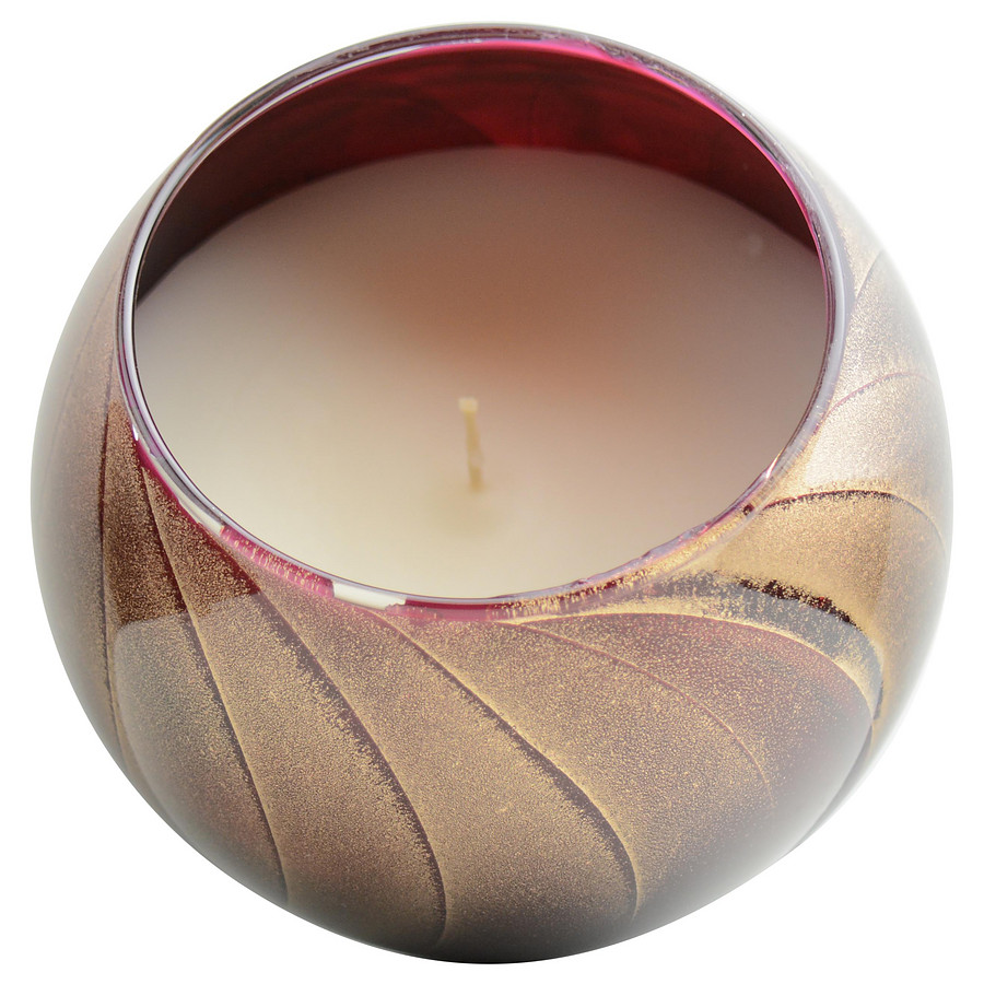 Merlot Candle Globe - The Inside Of This 4 In Polished Globe