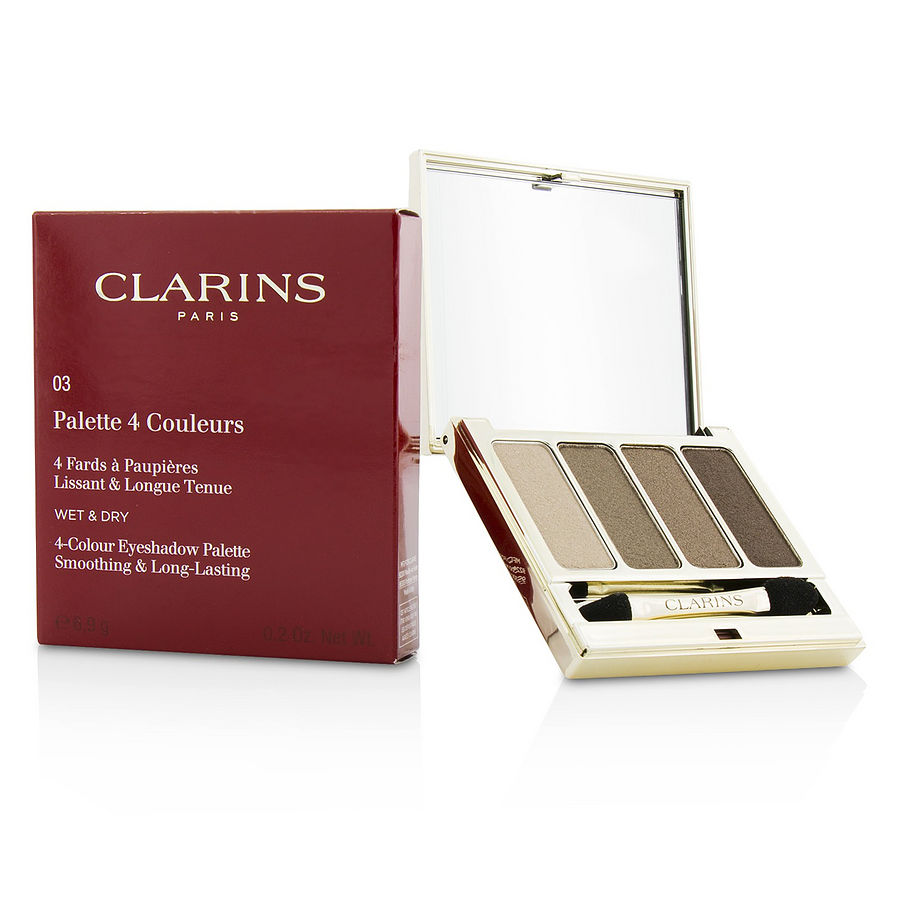 Clarins - 4 Colour Eyeshadow Palette Smoothing And Long Lasting 03 Brown 6.9g/0.2oz