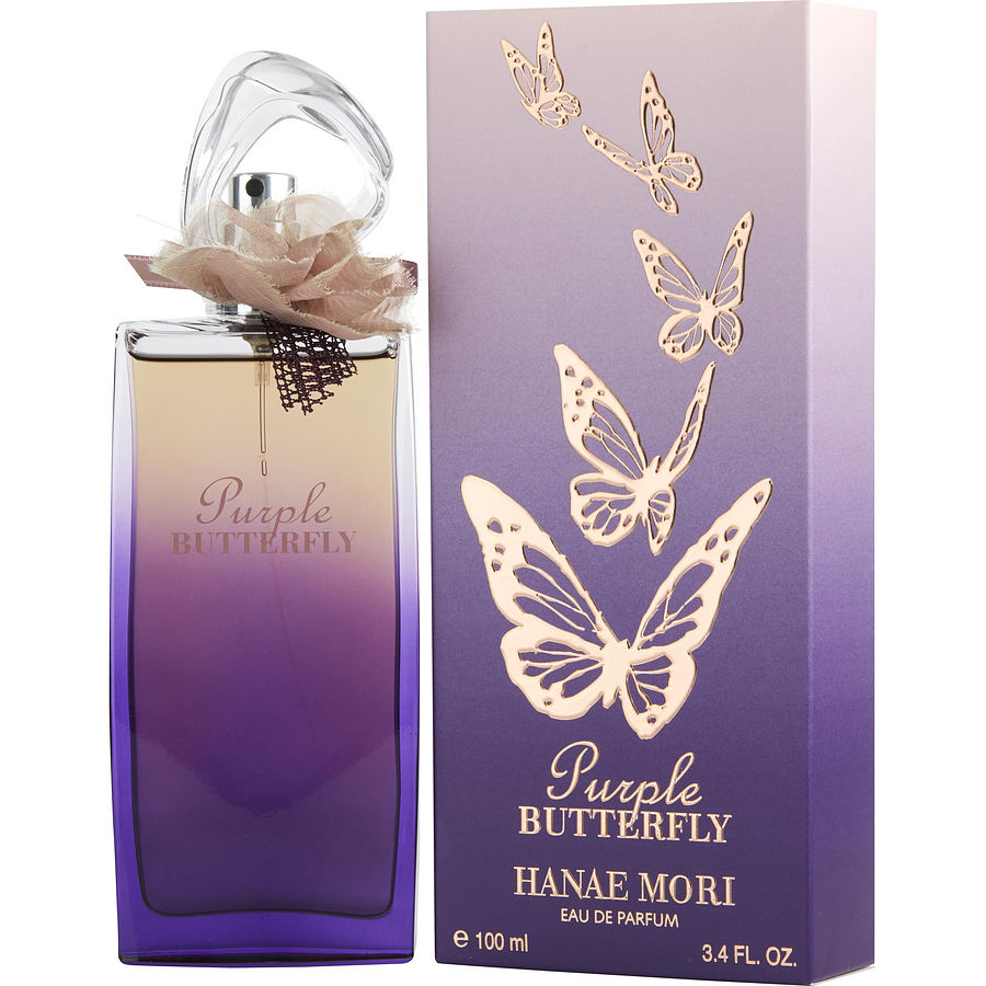 Hanae Mori Purple Butterfly - Eau De Parfum Spray 3.4 oz