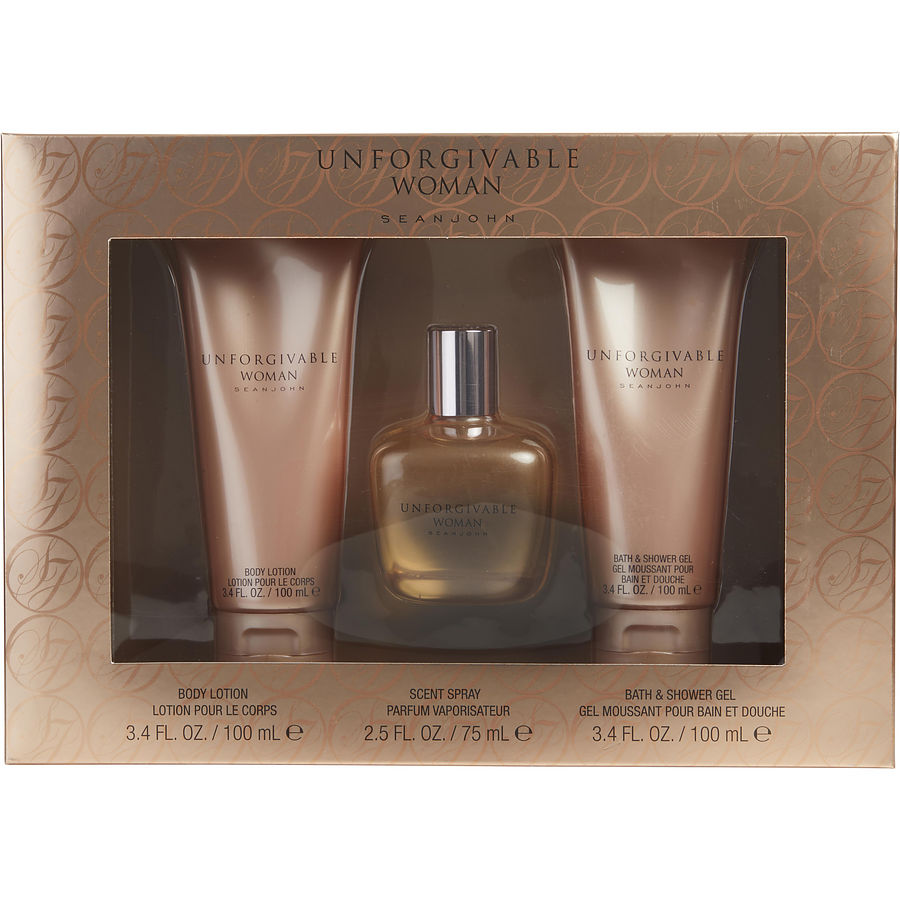 Unforgivable Woman - Parfum Spray 2.5 oz And Body Lotion 3.4 oz And Shower Gel 3.4 oz