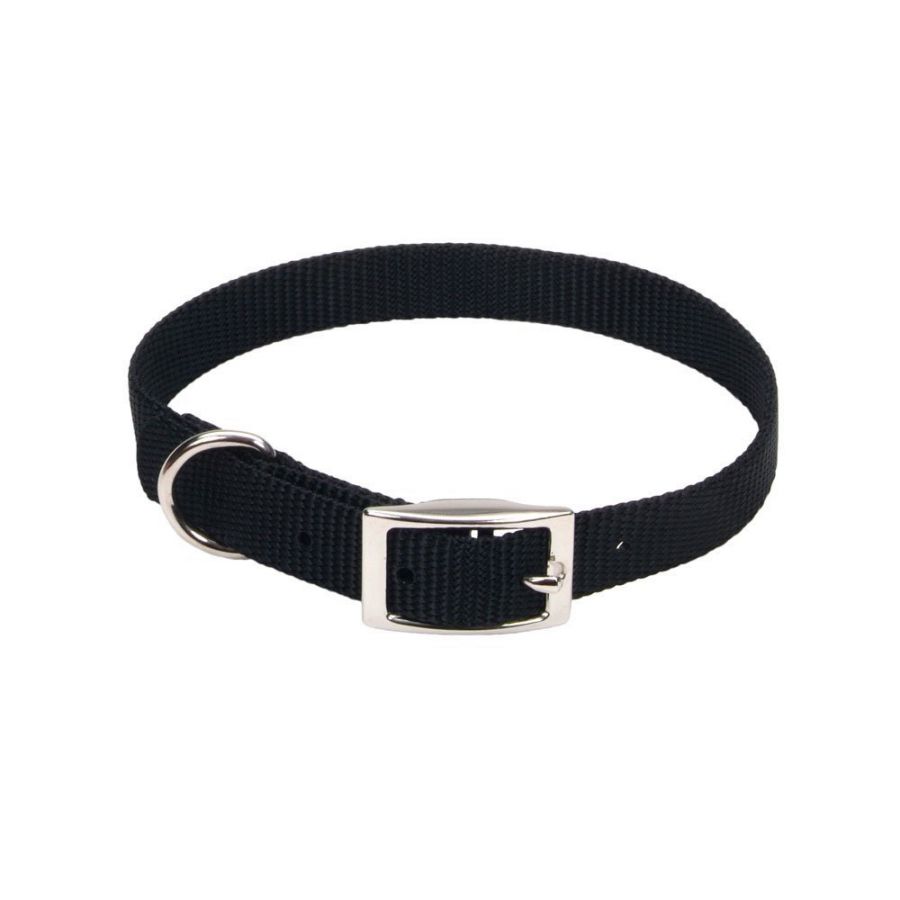 Coastal Pet Single Nylon Collar - Black - 12 Long x 5 8 Wide