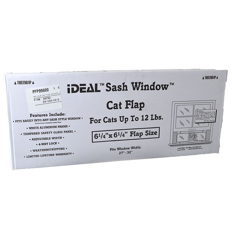 Perfect Pet Aluminum Sash Window Cat Door - 27 - 32 High