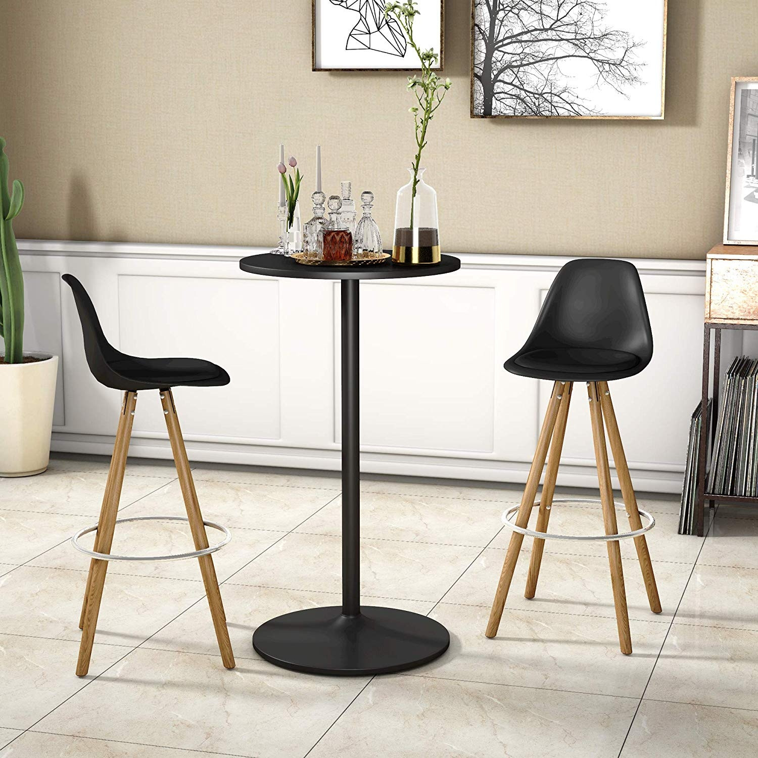 24 In. Round Pub Dining Bar Table