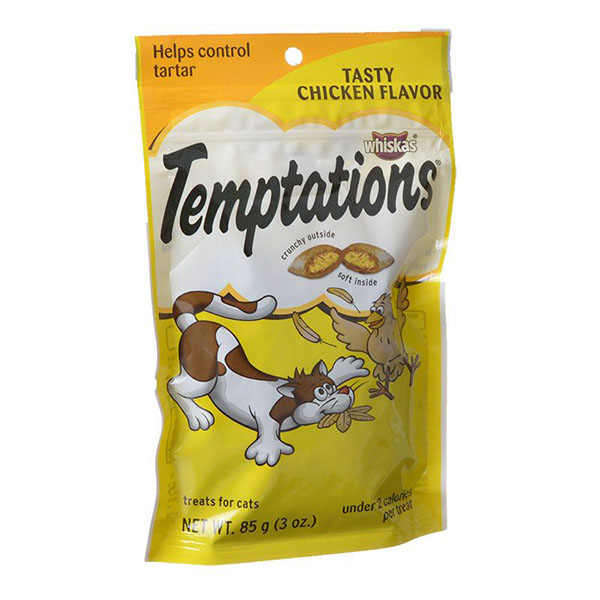 Whiskas Temptations - Tasty Chicken Flavor - 3 oz - 4 Pieces