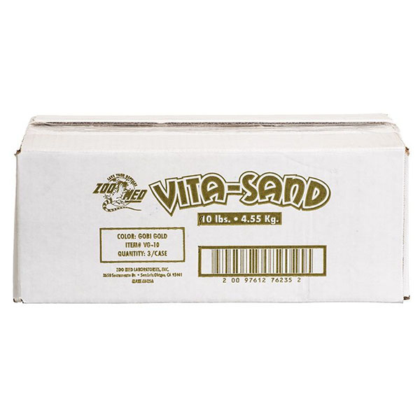 Zoo Med All Natural Vita-Sand - Gobi Gold - 3 x 10 lb Bags - 30 lbs Total