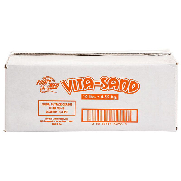 Zoo Med All Natural Vita-Sand - Orange - 3 x 10 lb Bags - 30 lbs Total
