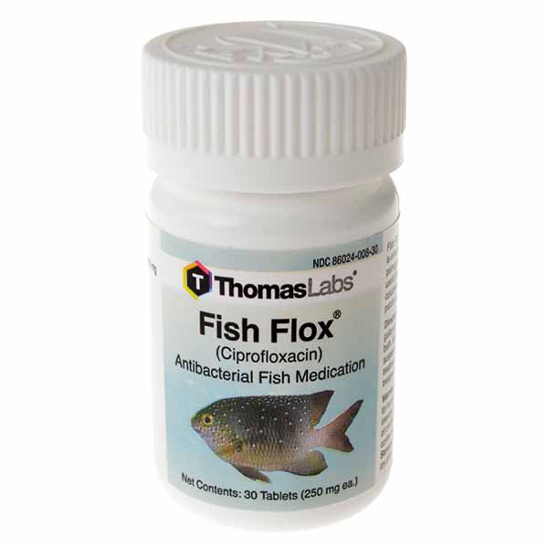 Thomas Labs - Fish Flox - Ciprofloxacin - 30 Tablets - 250 mg