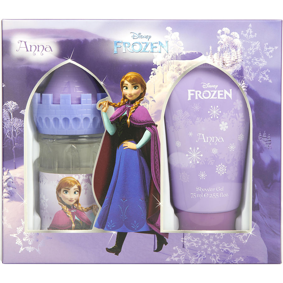 Frozen Disney Anna - Eau De Toilette Spray 1.7 oz And Shower Gel 2.5 oz Castle Packaging