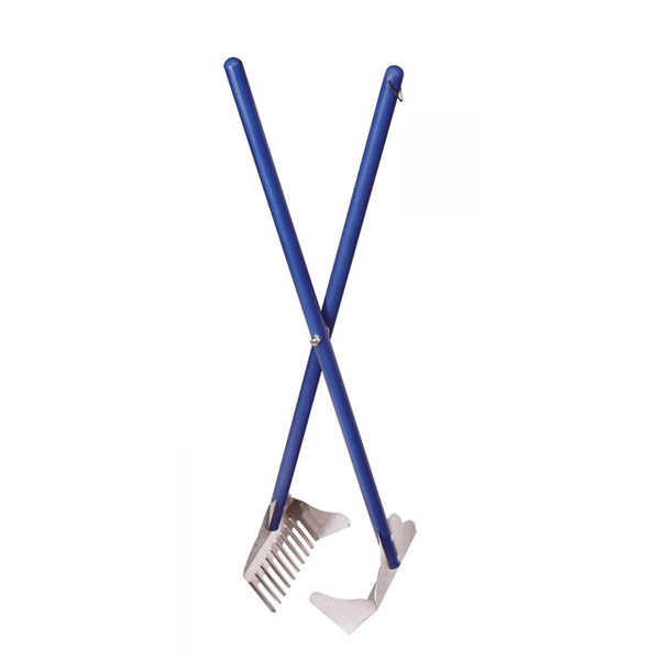 Four Paws Sanitary Pooper Scooper - Rake - 32 in. Long x 7 in. Scooper with Rake