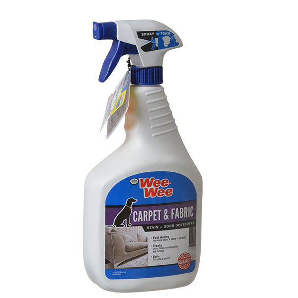 Four Paws Wee-Wee Carpet and Fabric Stain and Odor Destroyer - 32 oz - 2Pieces
