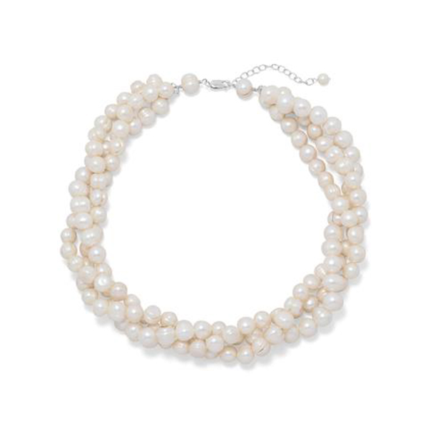 18 in. + 2 in. Multistrand Cultured Freshwater Pearl Necklace