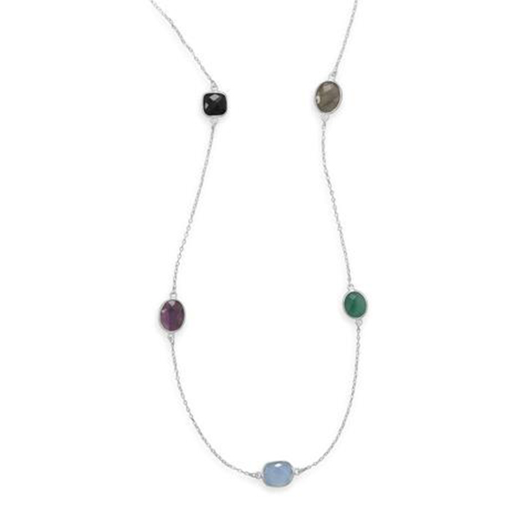 22.5 in. Multistone Necklace