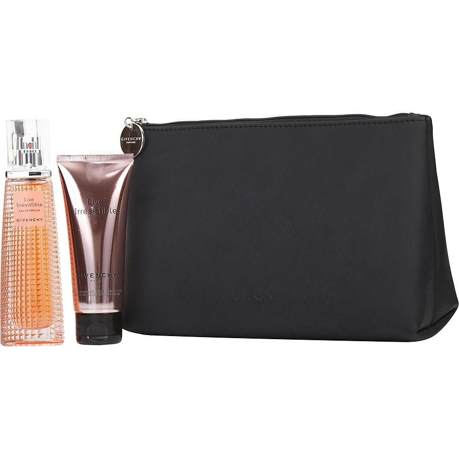Live Irresistible - Eau De Parfum Spray 1.7 oz Limited Edition And Body Cream 2.6 oz And Pouch Travel Offer
