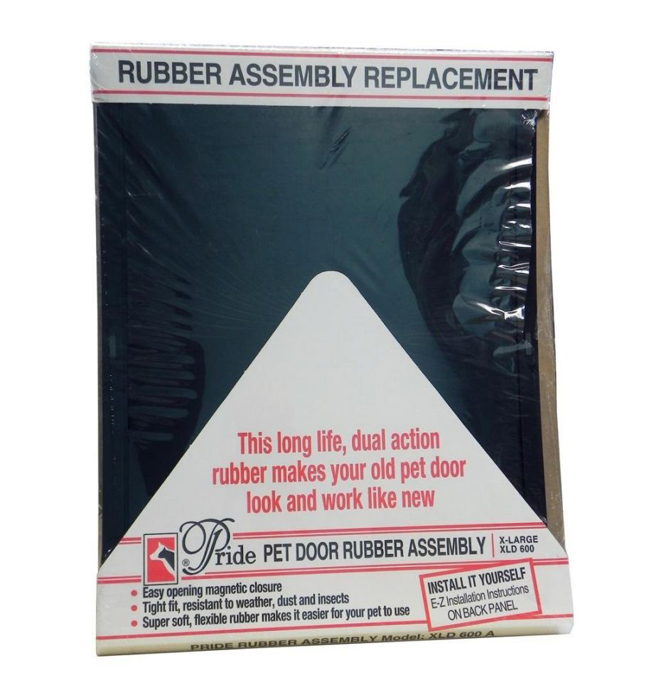 Pride Pet Doors Rubber Assembly Replacement Pet Door Flap - X-Large 21.5 Long x 16.5 Wide