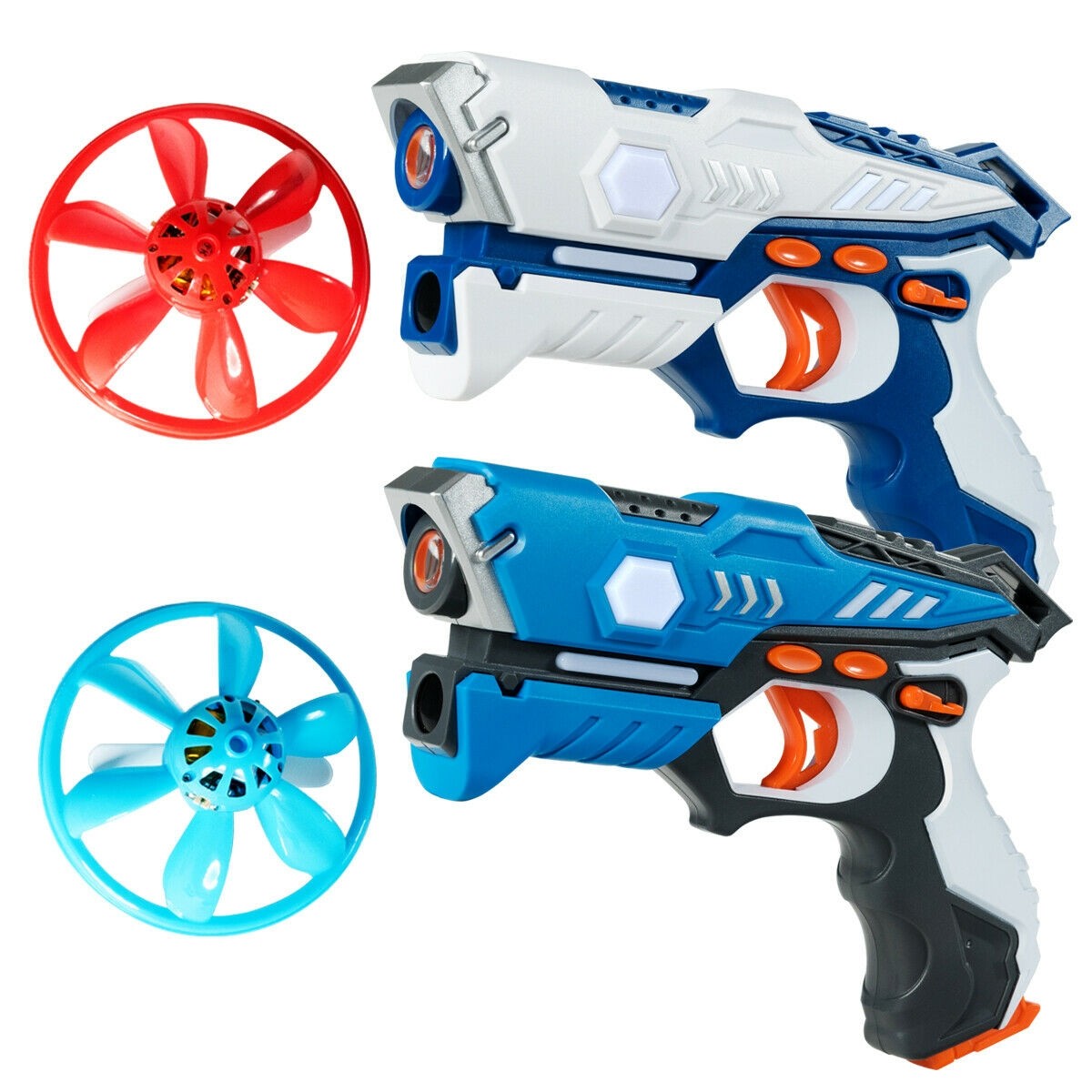 Infrared Laser Tag Guns With Flying Saucers Battle Blasters Game