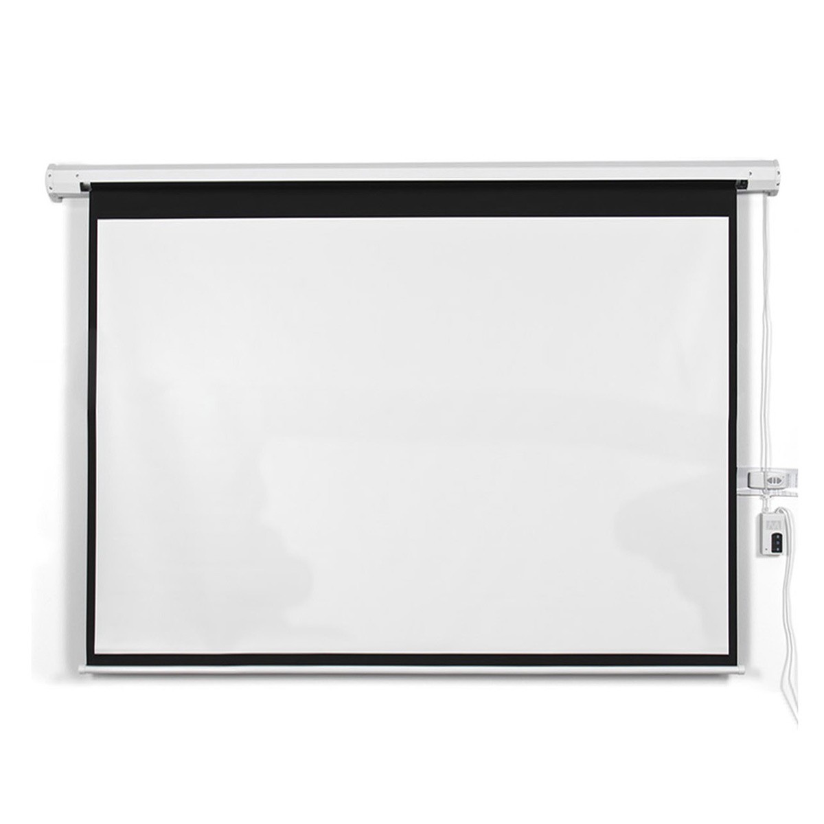 New 100 In. 16:9 HD Foldable Electric Motorized Projector Screen + Remote