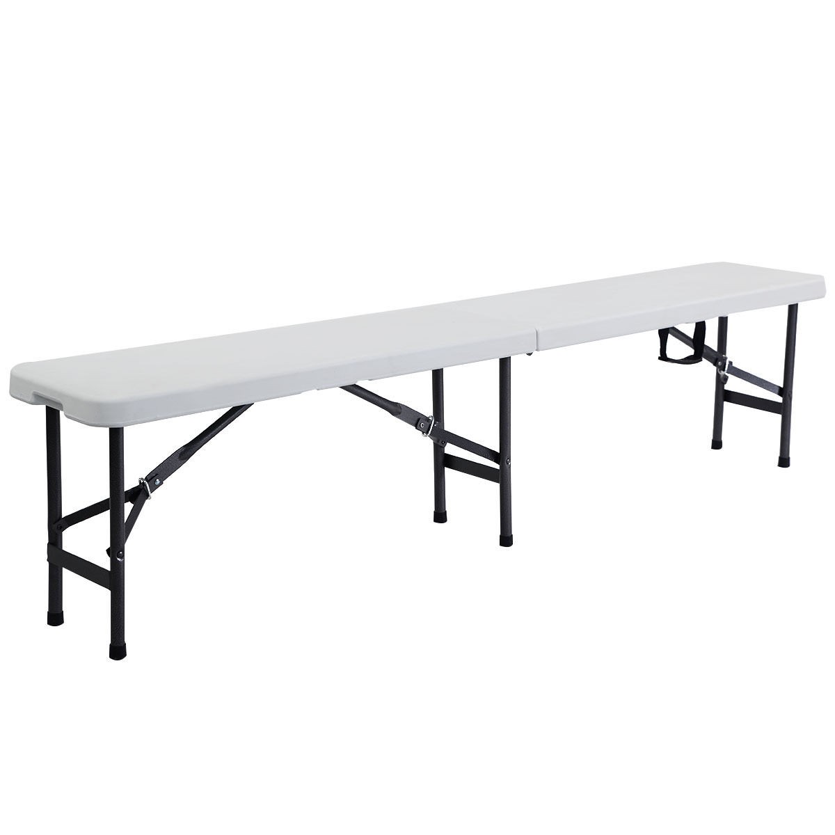 6 Ft. Portable Plastic In / Outdoor Picnic Camping Folding Bench