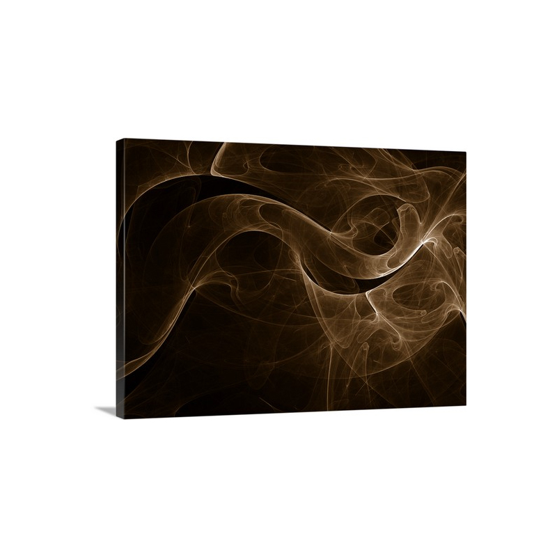 Abstract gold illustration Wall Art - Canvas - Gallery Wrap