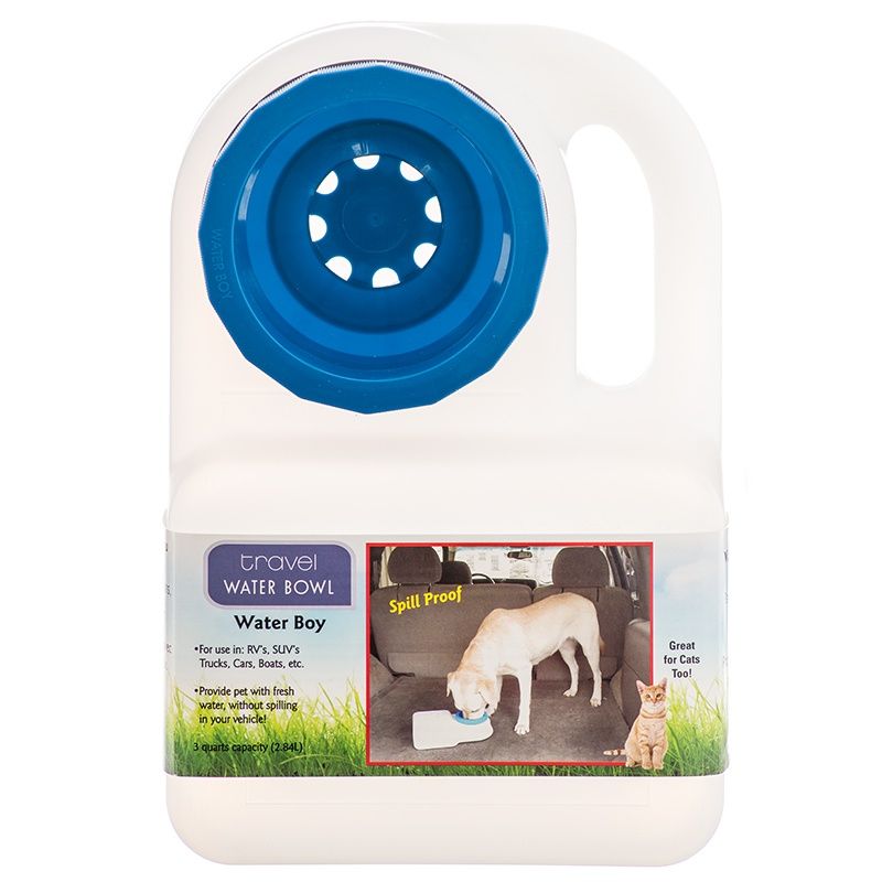 Lixit Waterboy Travel Water Bowl - 3 qt Capacity - 12L x 8W x 3H