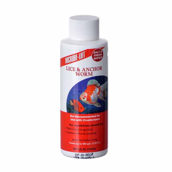 Microbe-Lift Lice and Anchor Worm - 4 oz - Treats up to 480 Gallons - 2 Pieces