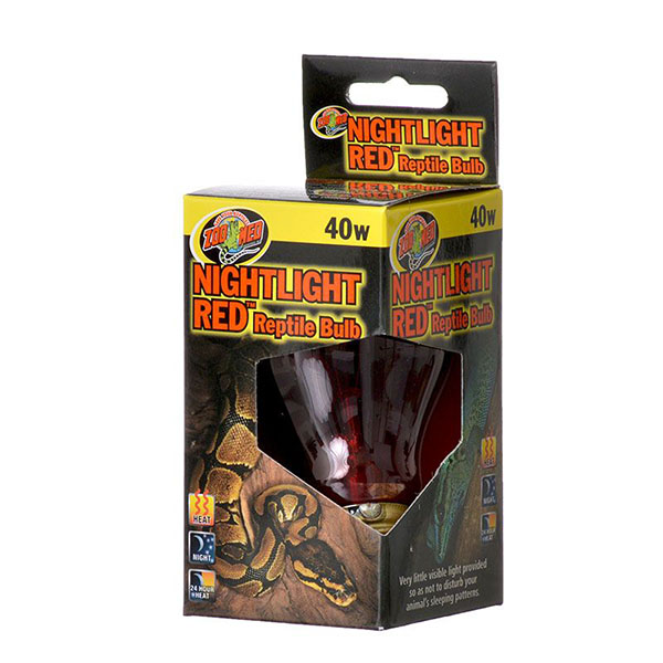 Zoo Med Nightlight Red Reptile Bulb - 40 Watts - 2 Pieces
