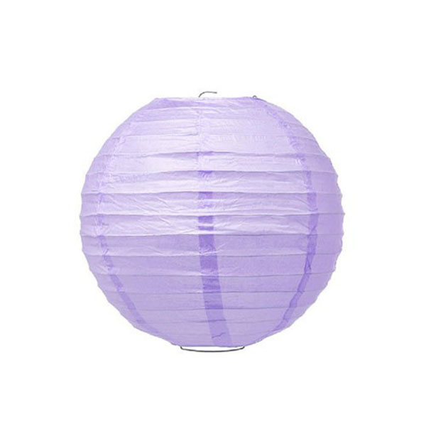 Small Paper Lantern - Lilac - 4 Pieces
