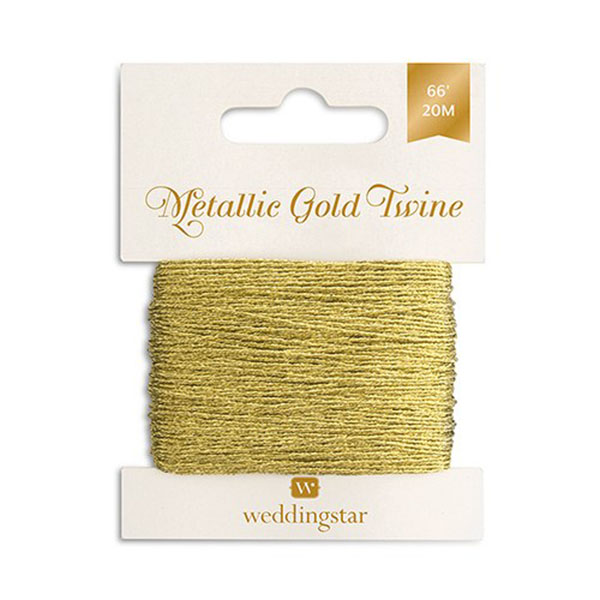 Metallic Gold Twine - 4 Pieces