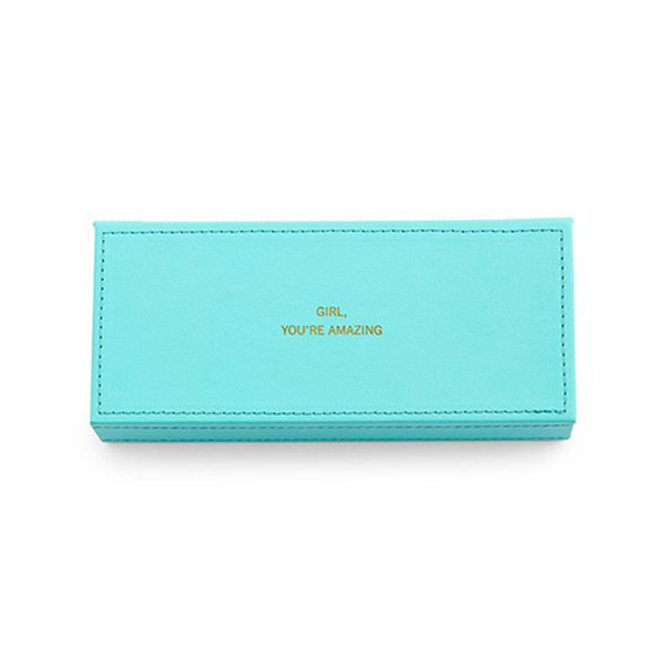 Vegan Leather Jewellery Box - You're Amazing Emboss