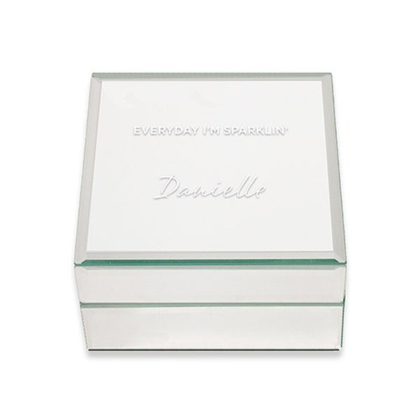 Mirrored Jewelry Box - Everyday I'm Sparklin' Printing
