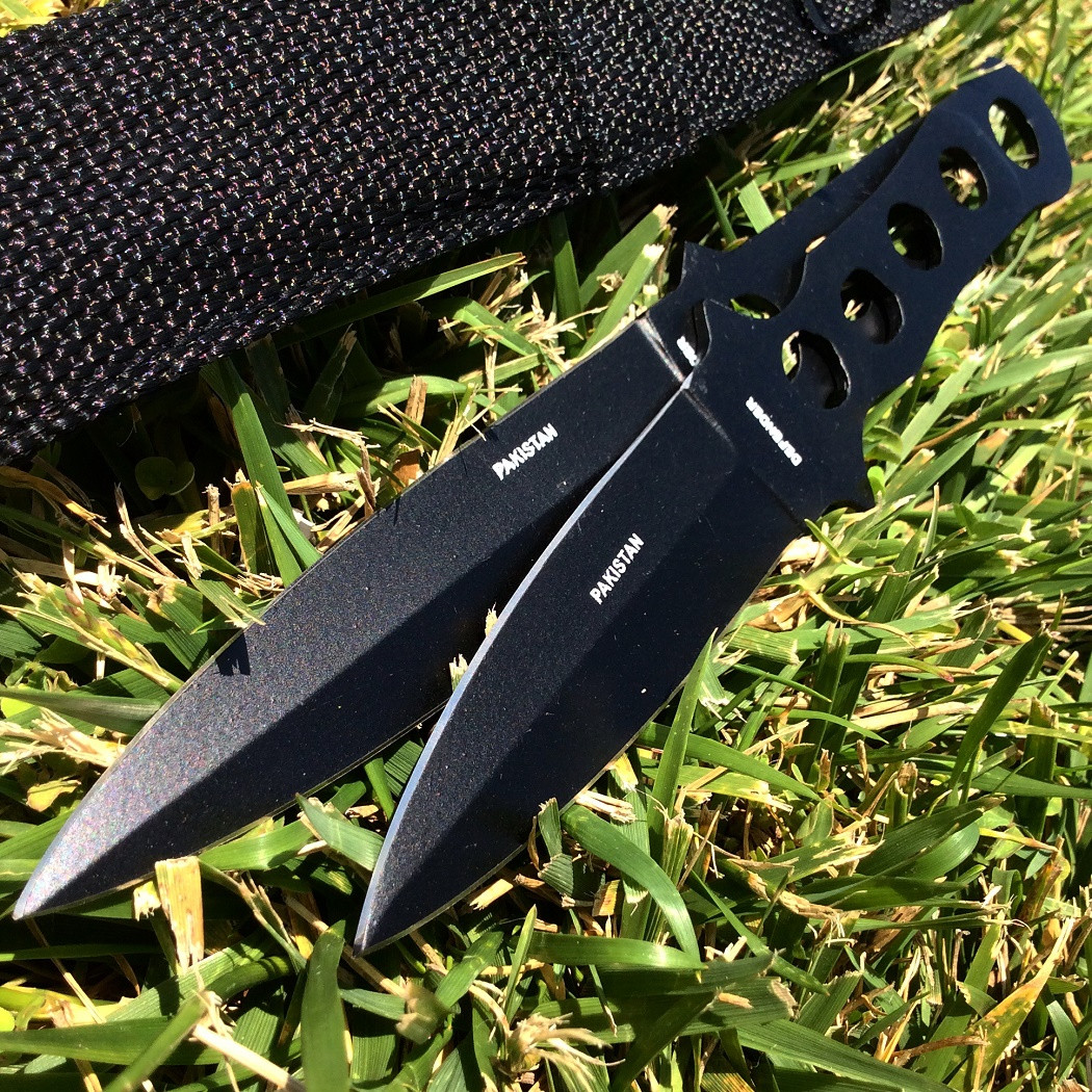 2 Piece Throwing Knife Set W/Sheath