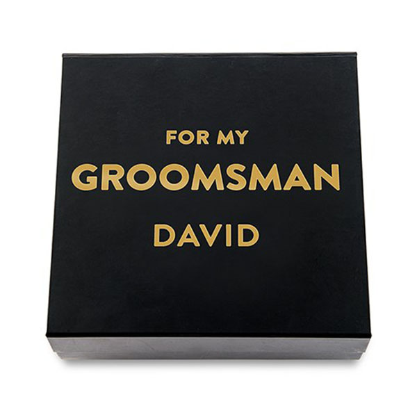 Premium Gift Box - Groomsman In Metallic Gold