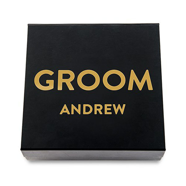 Premium Gift Box - Groom In Metallic Gold