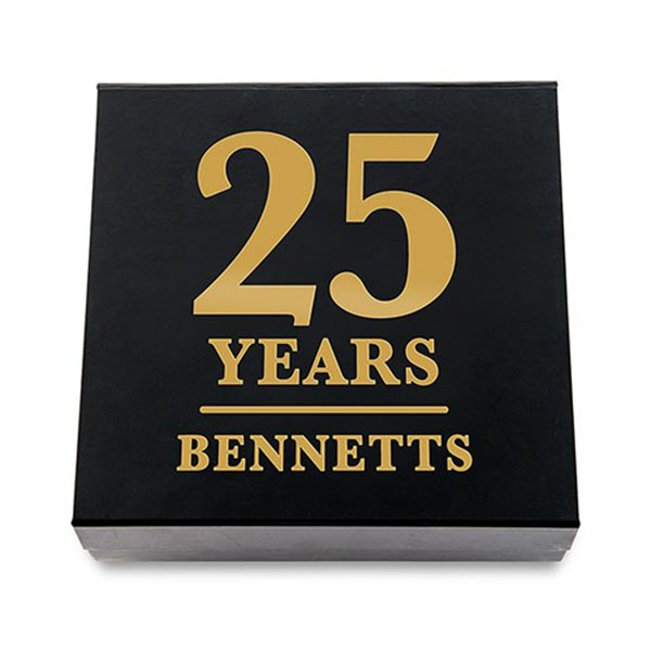 Premium Gift Box - Anniversary Years In Metallic Gold