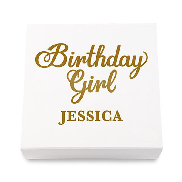 Premium Gift Box - Birthday Girl In Metallic Gold