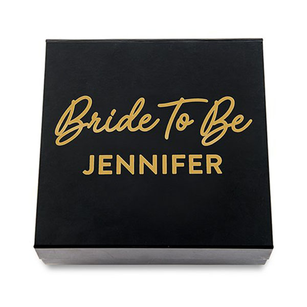 Premium Gift Box - Bride To Be In Metallic Gold
