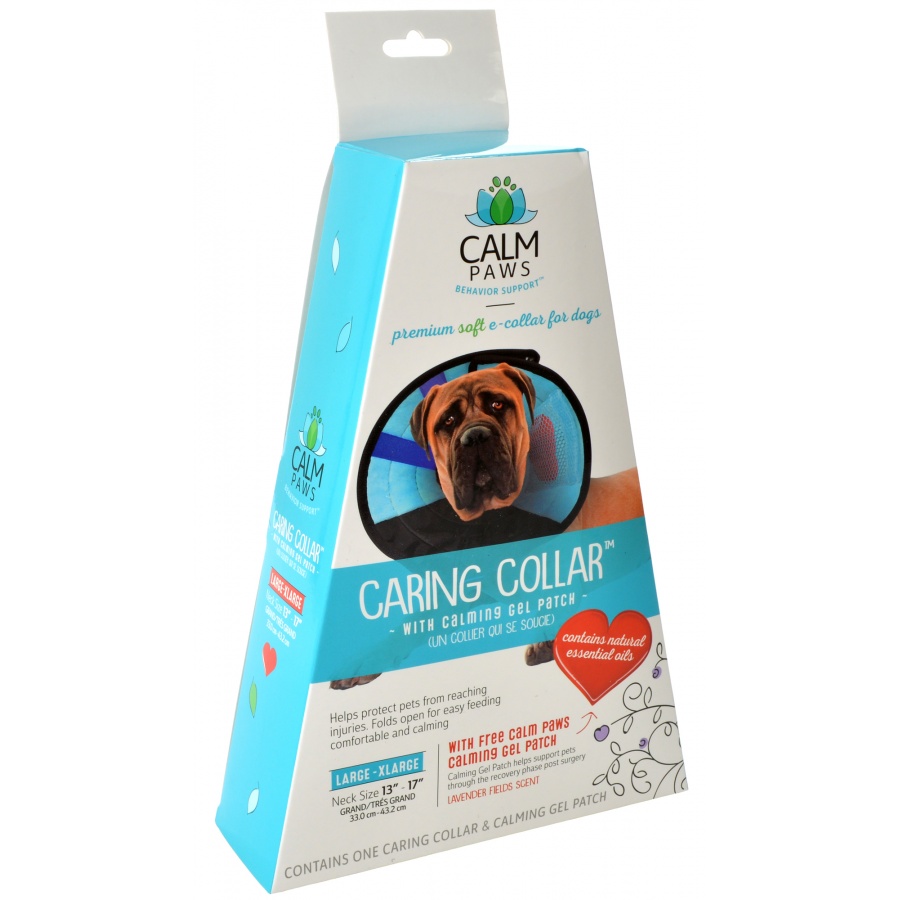 Calm Paws Caring Collar with Calming Gel Patch for Dogs - Large - 1 Count - Neck 13 - 17 