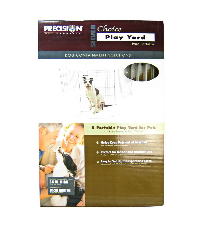 Precision Pet Silver Choice Exercise Pen Model SXP - 36 Tall and 4 x 4 Square