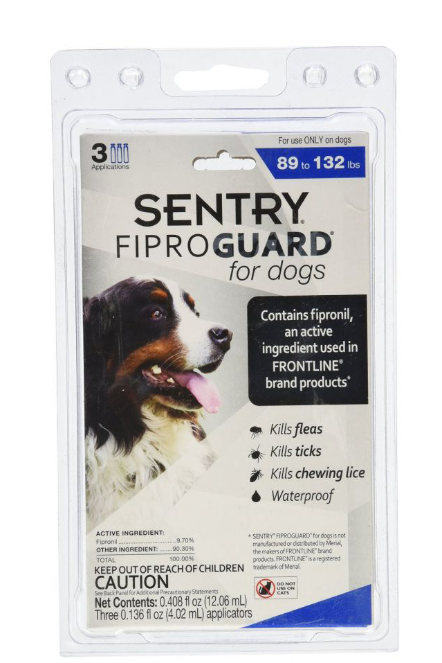 Sentry FiproGuard for Dogs - Dogs 89-132 lbs 3 Doses