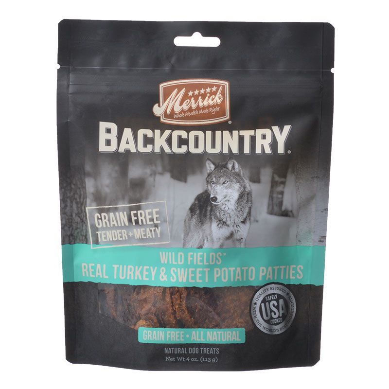 Merrick Backcountry Wild Prairie Real Turkey and Sweet Potato Patties - 4 oz