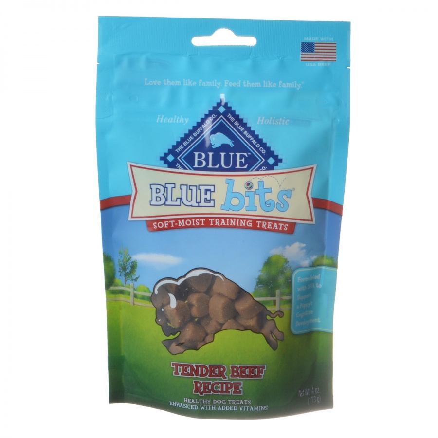 Blue Buffalo Blue Bits Soft - Moist Training Treats - Tender Beef Recipe - 4 oz