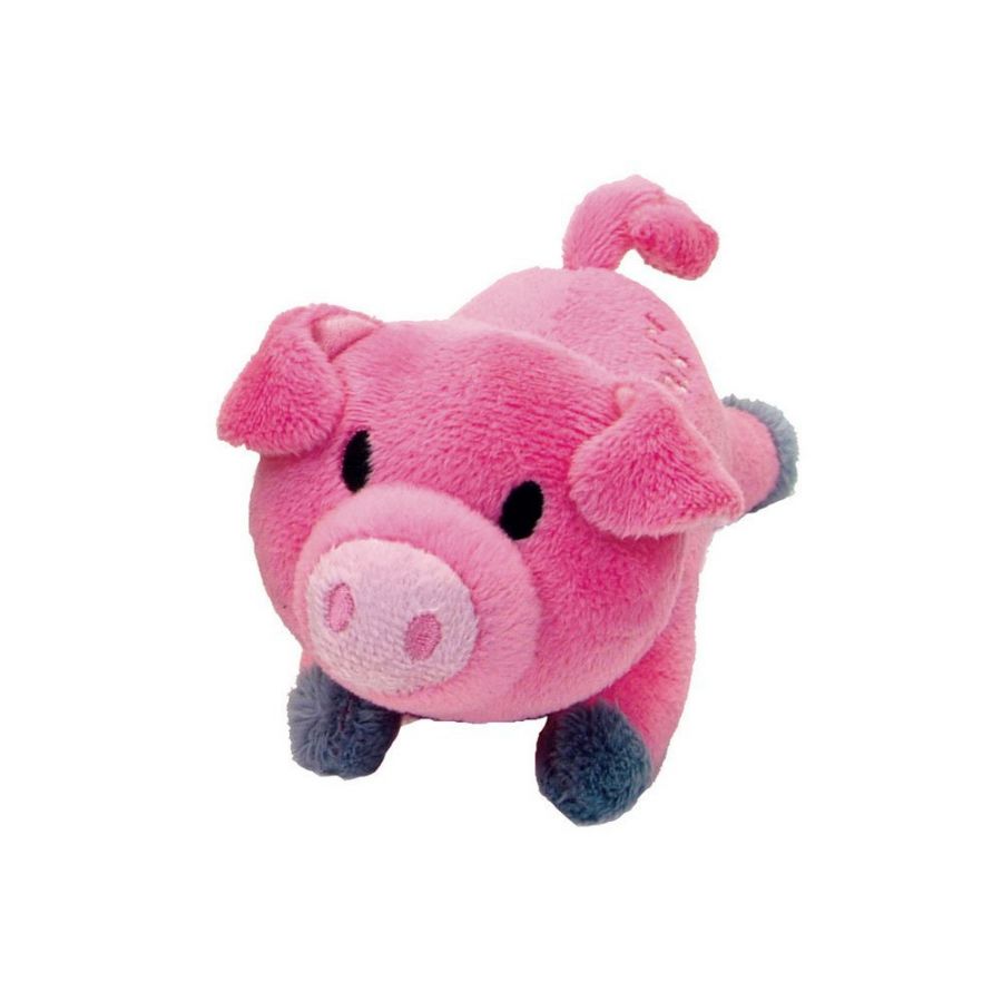 Lil Pals Ultra Soft Plush Dog Toy - Pig - 5.5 in. Long - 4 Pieces