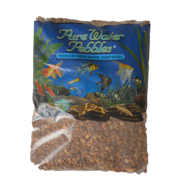 Pure Water Pebbles Aquarium Gravel - Nutty Pebbles - 5 lbs - 3.1-6.3 mm Grain - 2 Pieces