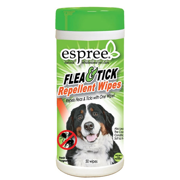 Espree Flea and Tick Repellent Wipes - 50 Count