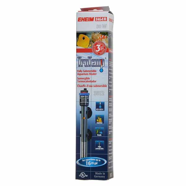 Eheim Jagger Aquarium Heaters - 50 Watts - For 7-16 Gallon Tanks - 9.63 in. Tall